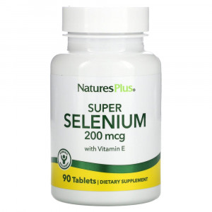 NaturesPlus, Super Selenium, высокоэффективный селен, 200 мкг, 90 таблеток NaturesPlus, Super Selenium, высокоэффективный селен, 200 мкг, 90 таблеток
