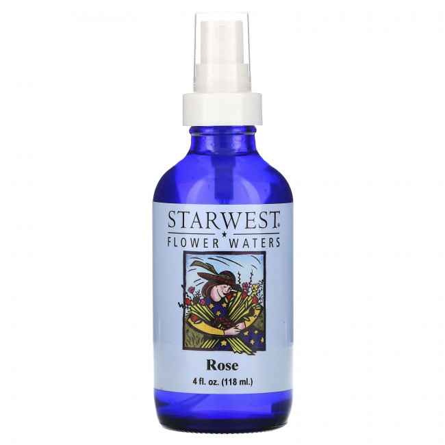 Starwest Botanicals, Цветочная вода с розой, 118 мл (4 жидких унции) Starwest Botanicals, Цветочная вода с розой, 118 мл (4 жидких унции)