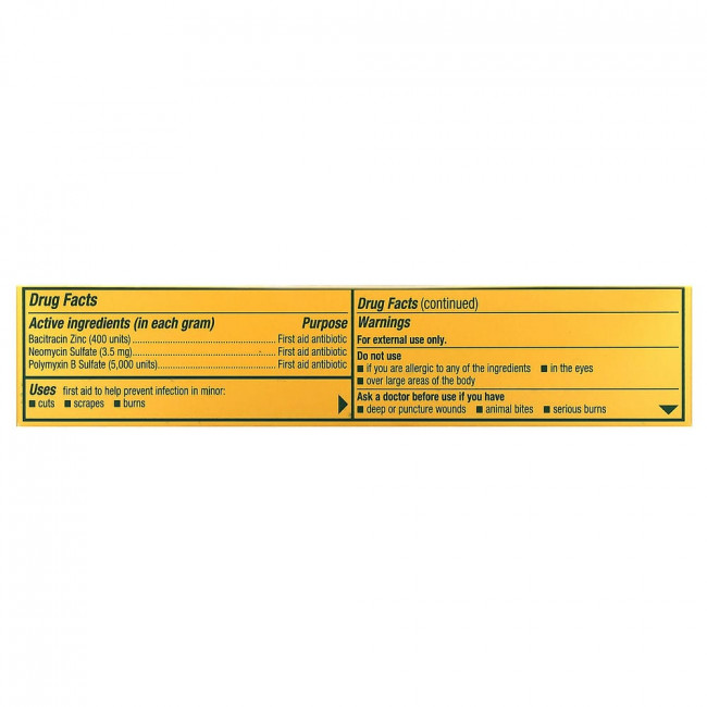 Neosporin, оригинальная мазь с антибиотиком тройного действия, 28,3 г (1 унция)