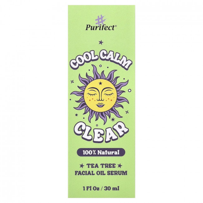 Сыворотка-масло для лица Purifect, Cool Calm Clear с маслом чайного дерева, 30 мл (1 жидкая унция)