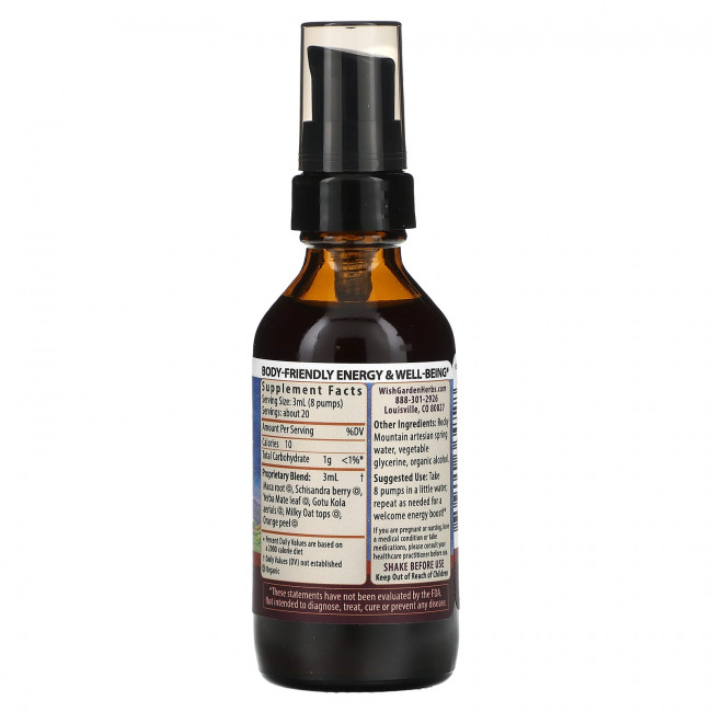 WishGarden Herbs, Rise & Energize, 59 мл (2 жидк. унции) WishGarden Herbs, Rise & Energize, 59 мл (2 жидк. унции)