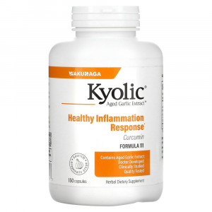 Kyolic, Aged Garlic Extract, экстракт чеснока с куркумином, 150 капсул Kyolic, Aged Garlic Extract, экстракт чеснока с куркумином, 150 капсул