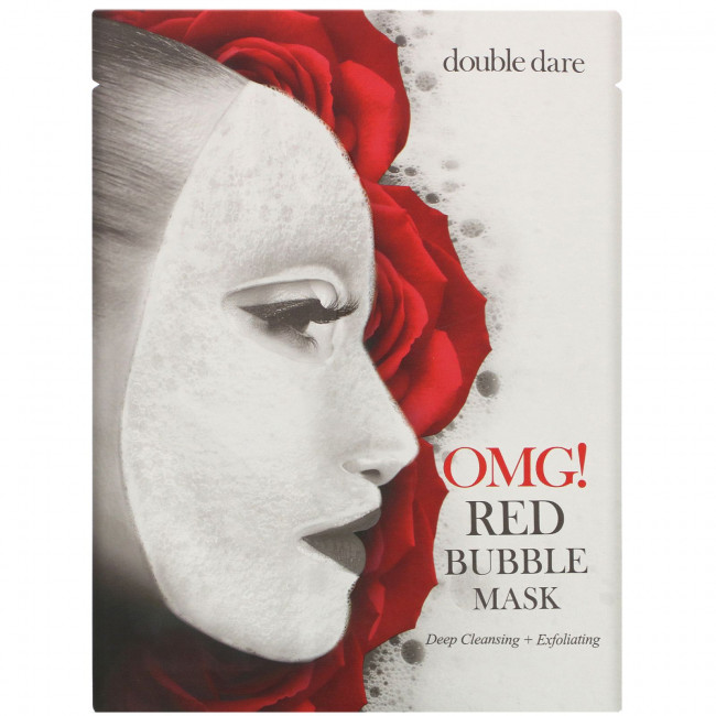 Double Dare, Red Bubble Beauty Mask, маска для лица, 1 шт., 20 г (0,71 унции) Double Dare, Red Bubble Beauty Mask, маска для лица, 1 шт., 20 г (0,71 унции)