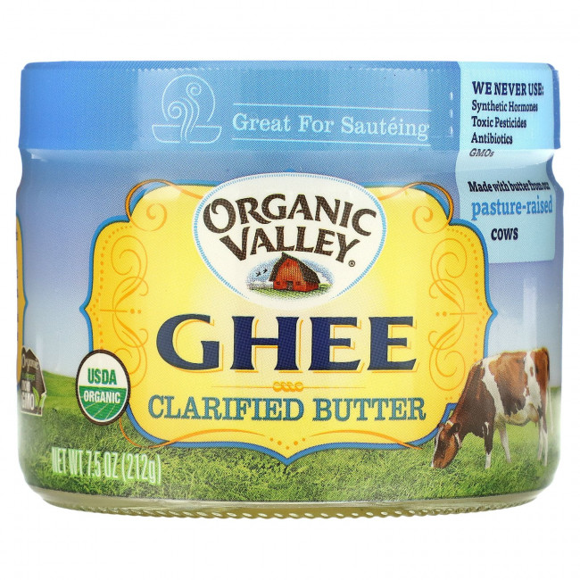 Organic Valley, Топленое масло, 7,5 унции (212 г) Organic Valley, Топленое масло, 7,5 унции (212 г)