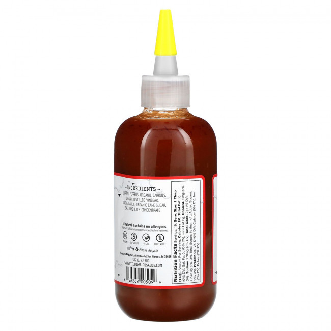 Yellowbird Sauce, Халапеньо, 278 г (9,8 унции) Yellowbird Sauce, Халапеньо, 278 г (9,8 унции)