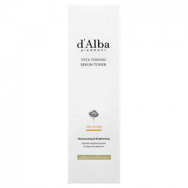 d'Alba, Тоник-сыворотка Vita Toning, 6,08 жидких унций (180 мл)