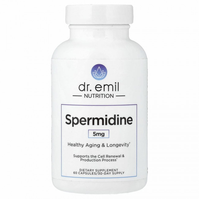 Dr. Emil Nutrition, Спермидин, 2,5 мг, 60 капсул