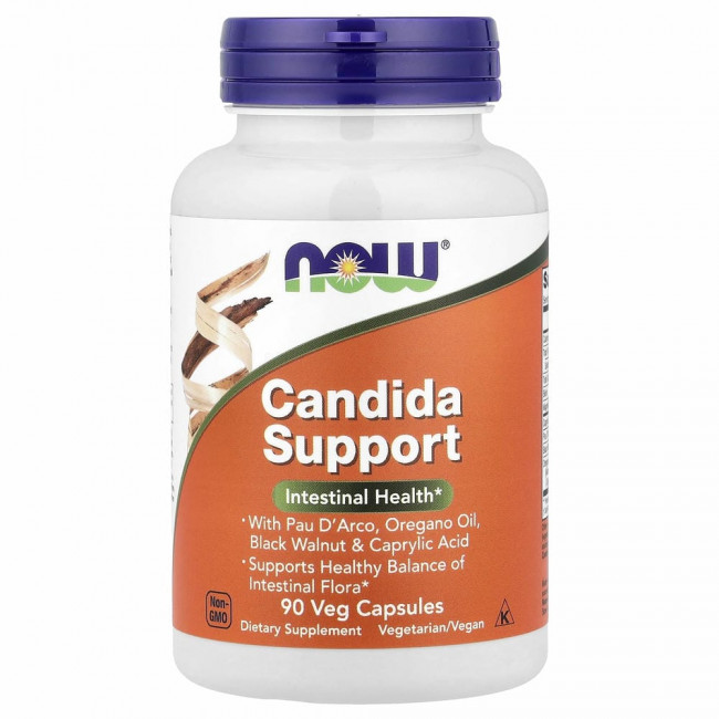 NOW Foods, Candida Support, 90 растительных капсул NOW Foods, Candida Support, 90 растительных капсул