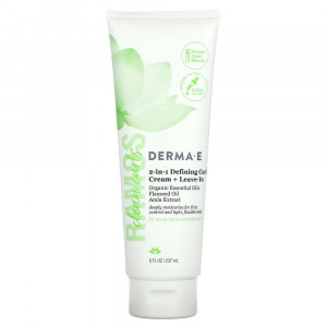 DERMA E, Ramos Clean Curls, 2-In-1 Defining Curl Cream + Leave-In, 8 fl oz (237 ml)