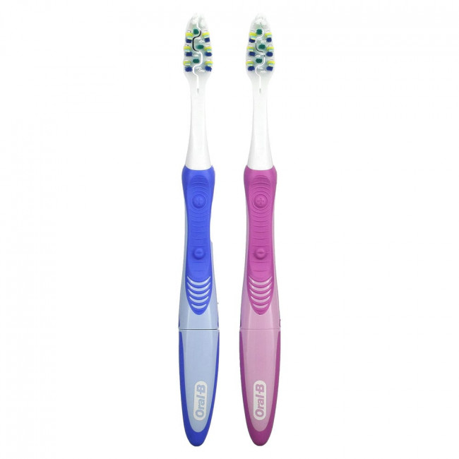 Oral-B, Pro-Health, Pulsar, зубная щетка на батарейках, средняя, 2 шт. в упаковке Oral-B, Pro-Health, Pulsar, зубная щетка на батарейках, средняя, 2 шт. в упаковке