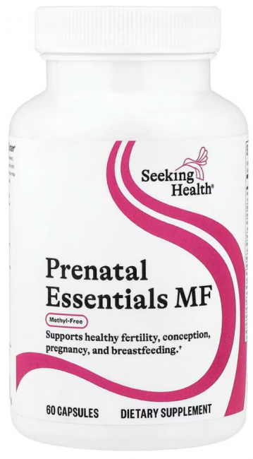 Seeking Health, Prenatal Essentials, без метила, 60 вегетарианских капсул Seeking Health, Prenatal Essentials, без метила, 60 вегетарианских капсул