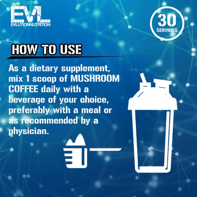 EVLution Nutrition, Грибной кофе, Холодный кофе, 120 г (4,2 унции) EVLution Nutrition, Грибной кофе, Холодный кофе, 120 г (4,2 унции)