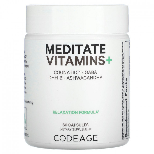 Codeage, Витамины, для медитации, 60 капсул
