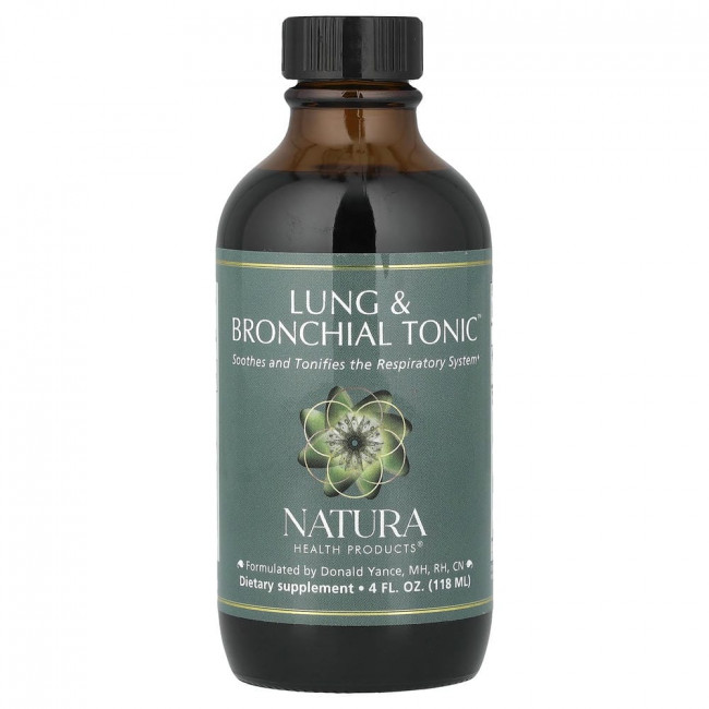 Natura Health Products, тоник для легких и бронхов™, 118 мл (4 жидких унции)