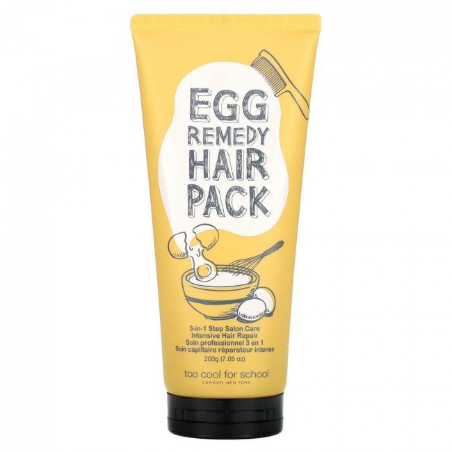 Too Cool for School, Egg Remedy Hair Pack, 7.05 oz (200 g) (Снят с производства)
