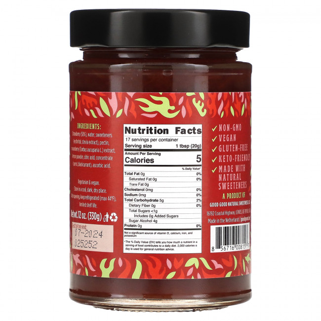 GOOD GOOD, Strawberry Jam, 12 oz (330 g) GOOD GOOD, Strawberry Jam, 12 oz (330 g)