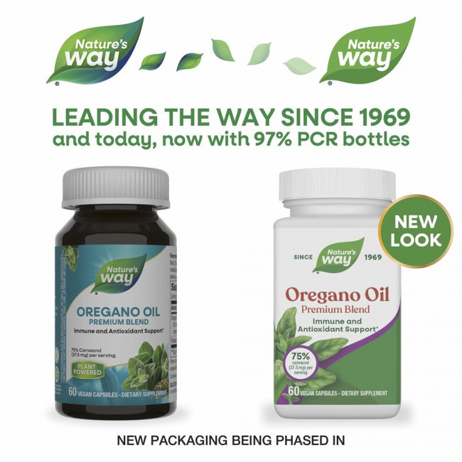 Nature's Way, масло орегано, 60 веганских капсул Nature's Way, масло орегано, 60 веганских капсул