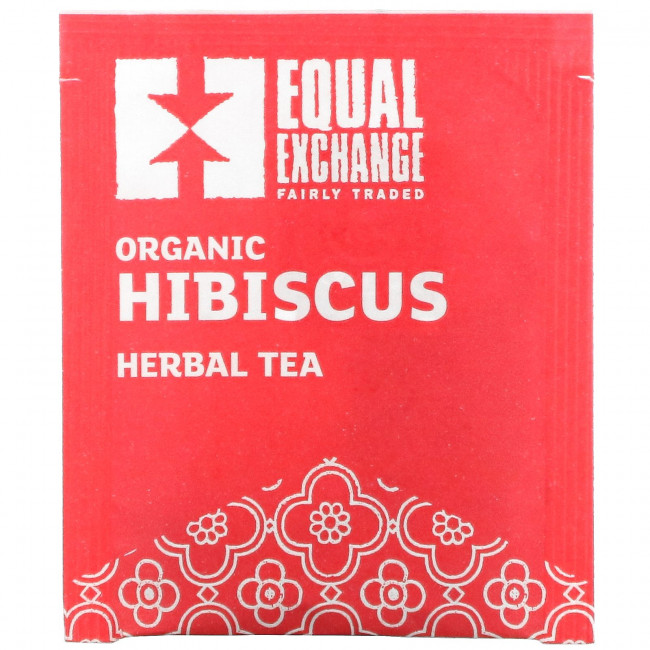 Equal Exchange, Органический травяной чай из гибискуса, без кофеина, 20 чайных пакетиков, 40 г (1,41 унции) Equal Exchange, Органический травяной чай из гибискуса, без кофеина, 20 чайных пакетиков, 40 г (1,41 унции)