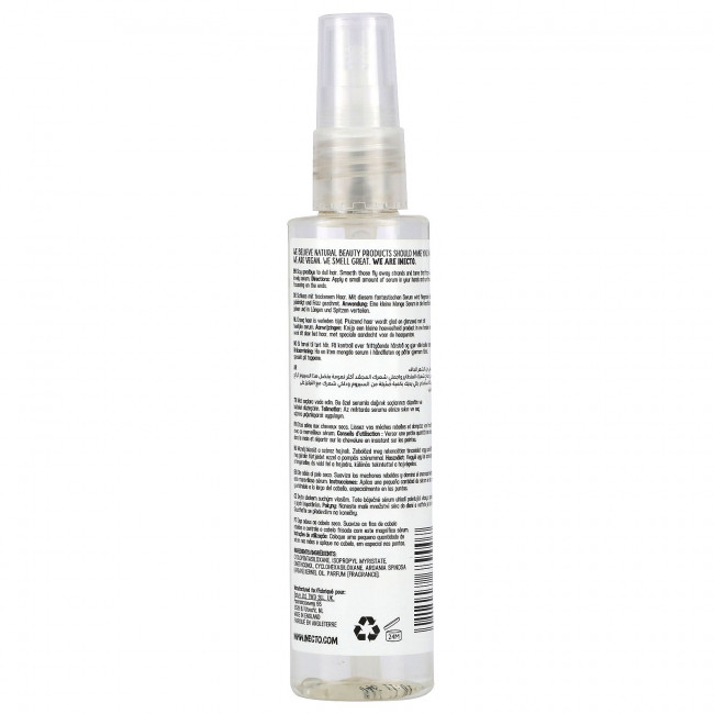 Inecto, Сыворотка для волос Anti-Frizz, Super Shine Argan, 3,3 жидких унции (100 мл)