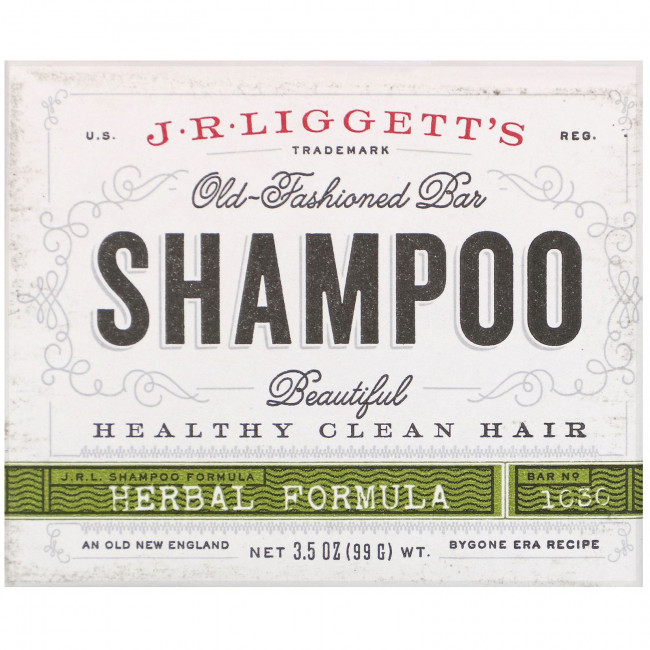 J.R. Liggett's, Old Fashioned Shampoo Bar, Herbal Formula, 3.5 oz (99 g) J.R. Liggett's, Old Fashioned Shampoo Bar, Herbal Formula, 3.5 oz (99 g)
