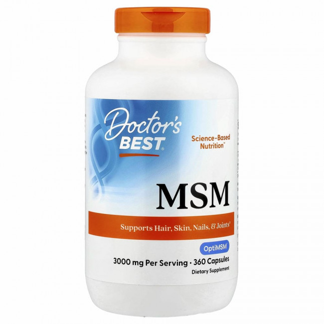 Doctor's Best, МСМ с OptiMSM, 1000 мг, 360 капсул Doctor's Best, МСМ с OptiMSM, 1000 мг, 360 капсул