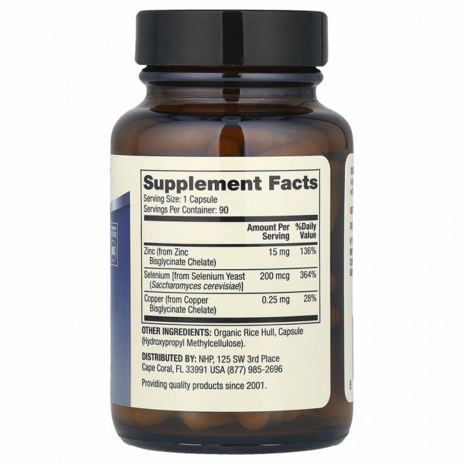 Dr. Mercola, цинк и селен, 90 капсул