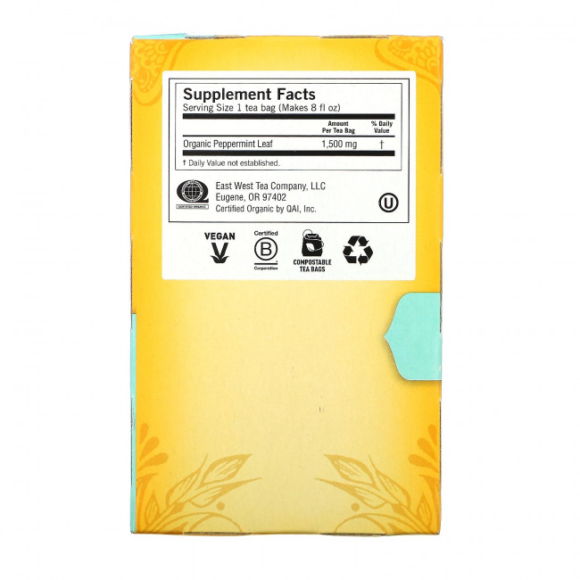 Yogi Tea, Purely Peppermint, без кофеина, 16 чайных пакетиков, 24 г (0,85 унции)