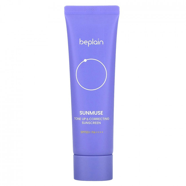 Beplain, Sunmuse, тонизирующий и корректирующий солнцезащитный крем, SPF 50+, PA ++++, 50 мл (1,69 жидк. унции)