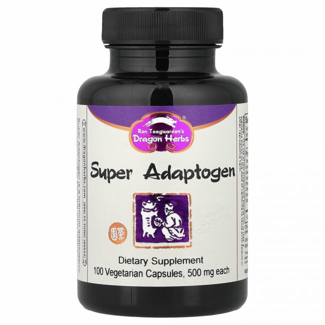 Dragon Herbs, Super Adaptogen, 500 mg, 100 Vegetarian Capsules