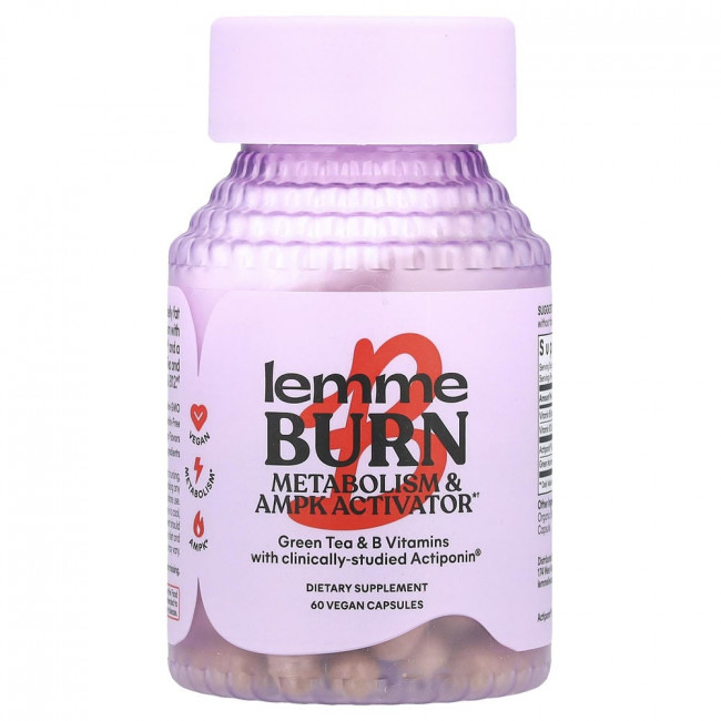 Lemme, Burn, Metabolism & AMPK Activator, 60 Vegan Capsules Lemme, Burn, Metabolism & AMPK Activator, 60 Vegan Capsules