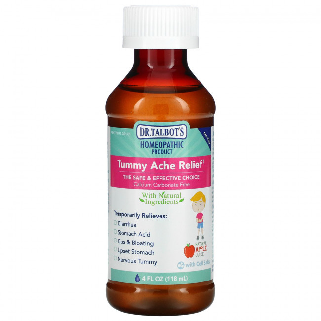 Dr. Talbot's, Tummy Ache Relief, для детей от 6 месяцев до 12 лет, со вкусом натурального яблочного сока, 118 мл (4 жидк. Унции) Dr. Talbot's, Tummy Ache Relief, для детей от 6 месяцев до 12 лет, со вкусом натурального яблочного сока, 118 мл (4 жидк. Унции)
