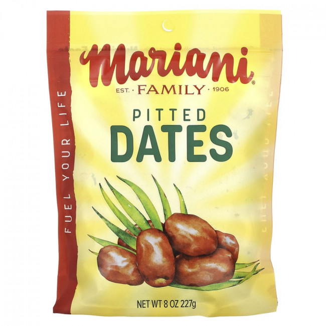 Mariani Dried Fruit, Финики без косточек, 227 г (8 унций)
