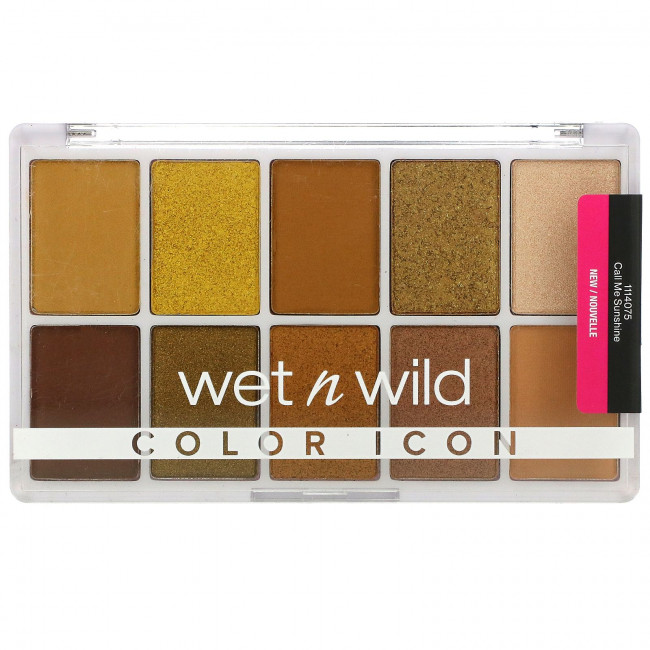 Wet n Wild, Color Icon, Call Me Sunshine, палитра теней из 10 оттенков,12 г (0,42 унции) Wet n Wild, Color Icon, Call Me Sunshine, палитра теней из 10 оттенков,12 г (0,42 унции)