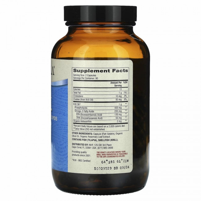 Dr. Mercola, Масло антарктического криля, 180 капсул Dr. Mercola, Масло антарктического криля, 180 капсул