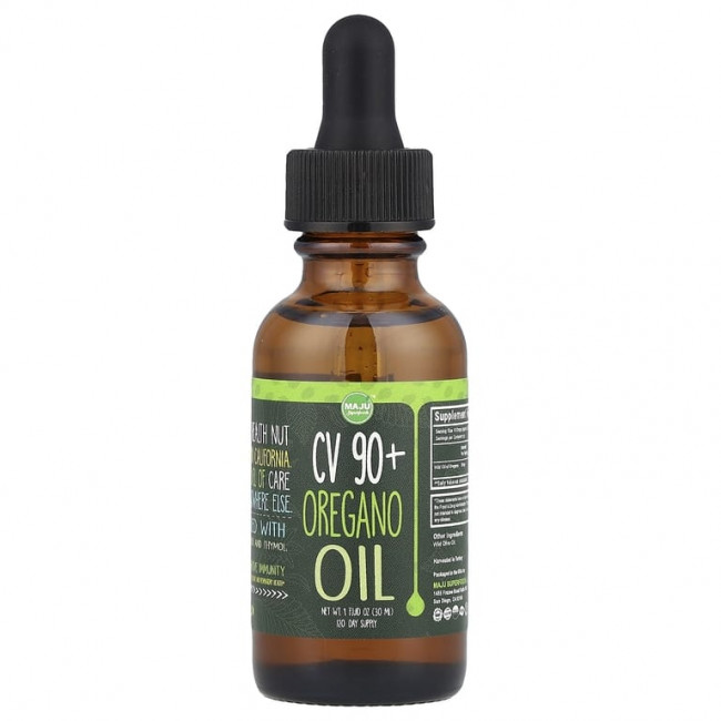 Maju Superfoods, CV 90+, масло орегано, 30 мл (1 жидк. унция)