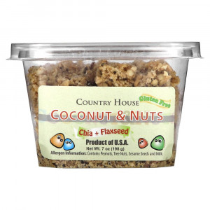 Country House, Coconut & Nuts, Chia + Flaxseed, 7 oz (198 g)