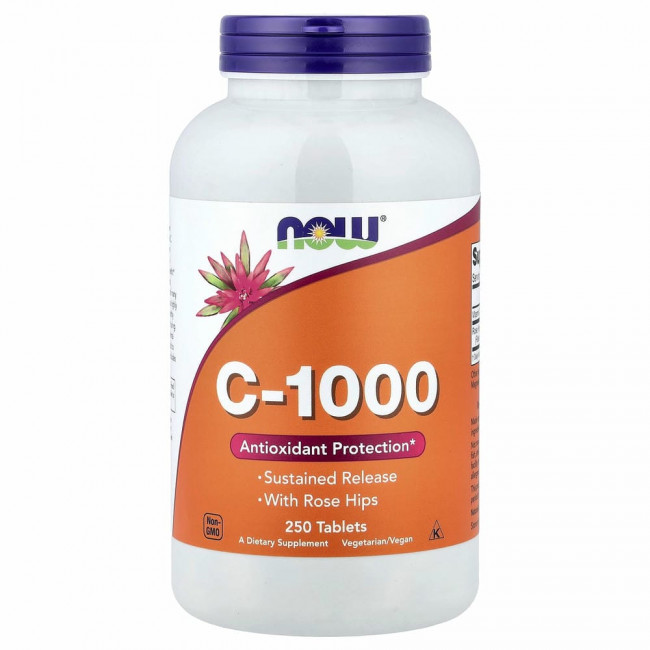 NOW Foods, C-1000, 250 таблеток NOW Foods, C-1000, 250 таблеток