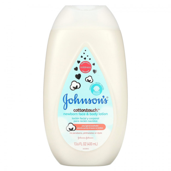Johnson & Johnson, Cottontouch, лосьон для лица и тела для новорожденных, 400 мл (13,6 жидк. Унции)