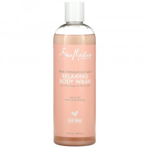 SheaMoisture, Расслабляющий гель для душа с розовой гималайской солью, 384 мл (13 жидк. Унций)