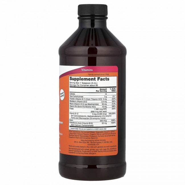 NOW Foods, Ultra B-12, 16 жидких унций (473 мл)