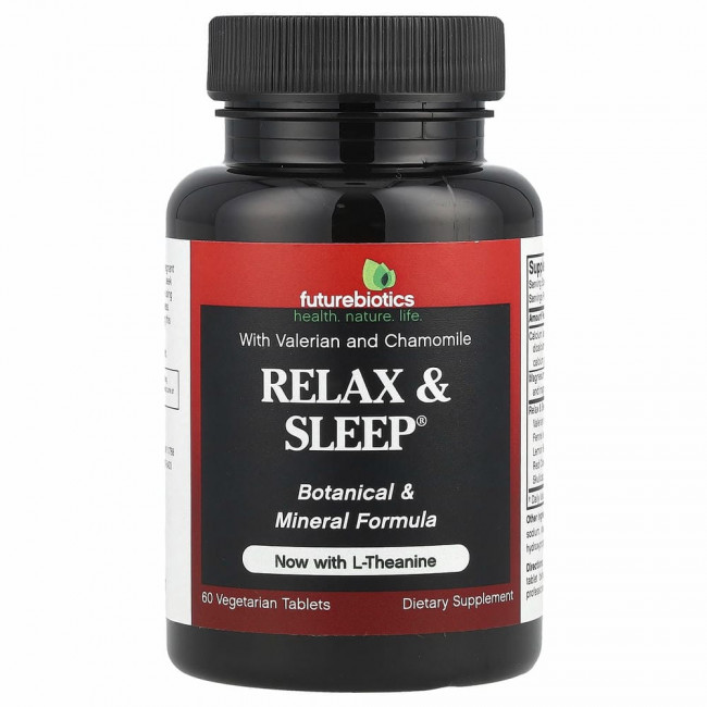 FutureBiotics, Relax & Sleep, 60 вегетарианских таблеток FutureBiotics, Relax & Sleep, 60 вегетарианских таблеток