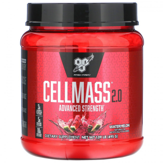 BSN, Cellmass 2.0, концентрированное средство для восстановления после тренировки, арбуз, 495 г (1,09 фунта) BSN, Cellmass 2.0, концентрированное средство для восстановления после тренировки, арбуз, 495 г (1,09 фунта)