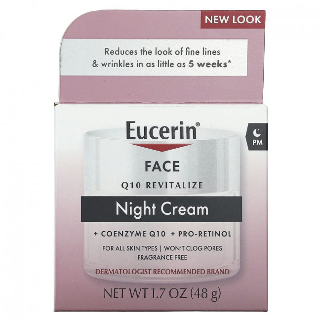 Eucerin, ночной крем против морщин с коэнзимом Q10 и про-ретинолом, 48 г (1,7 жидк. унции) Eucerin, ночной крем против морщин с коэнзимом Q10 и про-ретинолом, 48 г (1,7 жидк. унции)