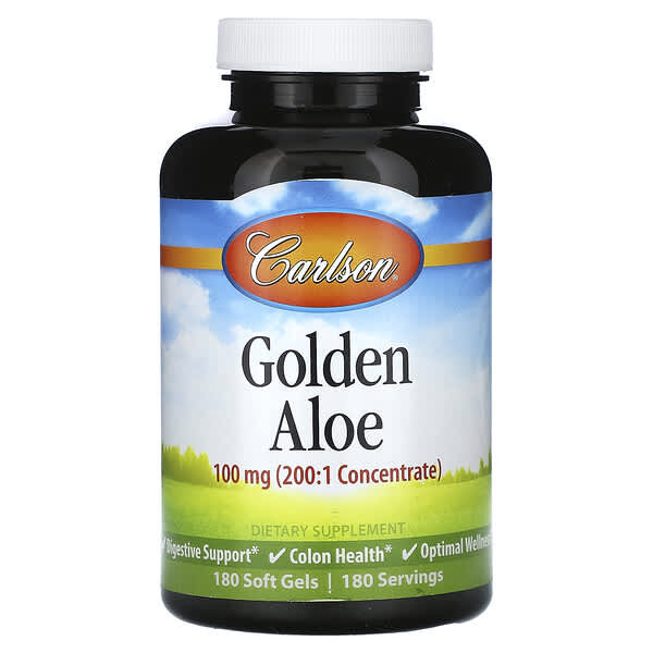 Carlson, Golden Aloe, 100 мг, 180 мягких таблеток Carlson, Golden Aloe, 100 мг, 180 мягких таблеток