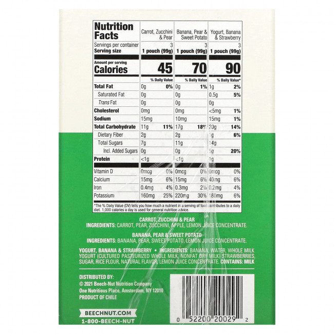Beech-Nut, Favorite Flavors, для детей от 6 месяцев и старше, 9 пакетиков, 99 г (3,5 унции) Beech-Nut, Favorite Flavors, для детей от 6 месяцев и старше, 9 пакетиков, 99 г (3,5 унции)