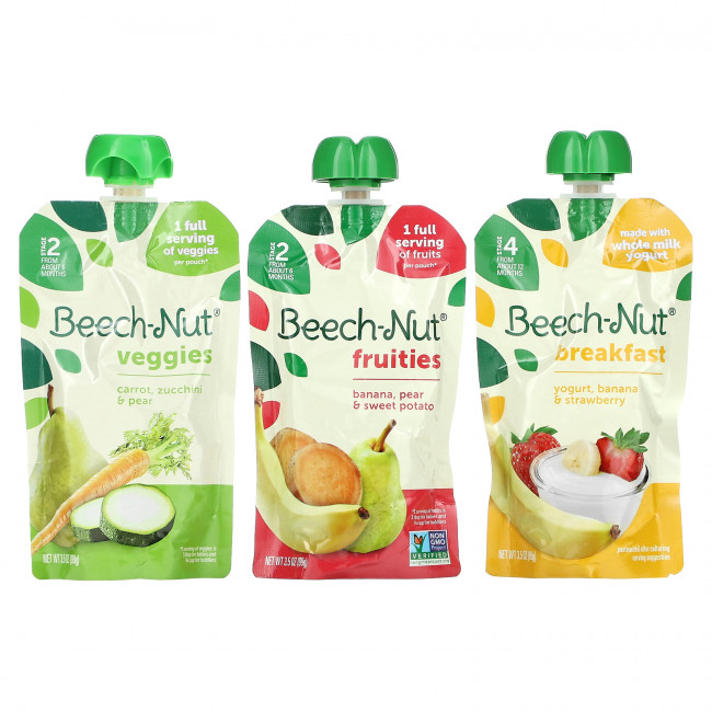 Beech-Nut, Favorite Flavors, для детей от 6 месяцев и старше, 9 пакетиков, 99 г (3,5 унции) Beech-Nut, Favorite Flavors, для детей от 6 месяцев и старше, 9 пакетиков, 99 г (3,5 унции)