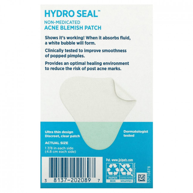 Band Aid, Hydro Seal, Non-Medicated Acne Blemish Patch, 7 Patches