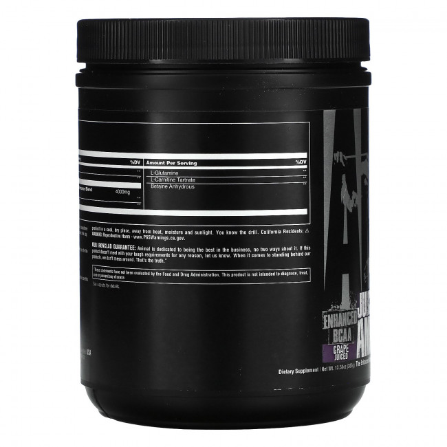 Universal Nutrition, Animal Juiced Aminos, усовершенствованные аминокислоты с разветвленной цепью, виноградный сок, 376 г Universal Nutrition, Animal Juiced Aminos, усовершенствованные аминокислоты с разветвленной цепью, виноградный сок, 376 г