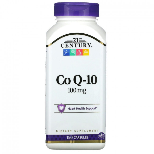 21st Century, коэнзим Q10, 100 мг, 150 капсул