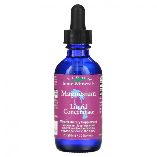 Eidon Mineral Supplements, магний, жидкий концентрат, 60 мл (2 унции) Eidon Mineral Supplements, магний, жидкий концентрат, 60 мл (2 унции)